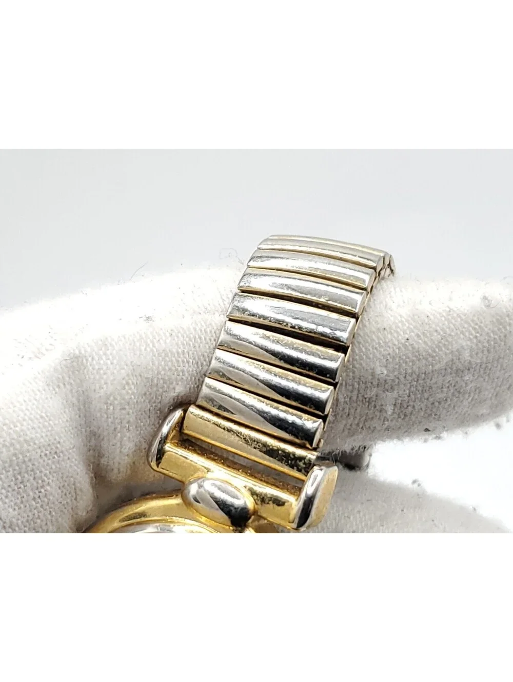 Carriage By Timex Indiglo Womens Watch New Battery Two-Tone White Dial 24mm